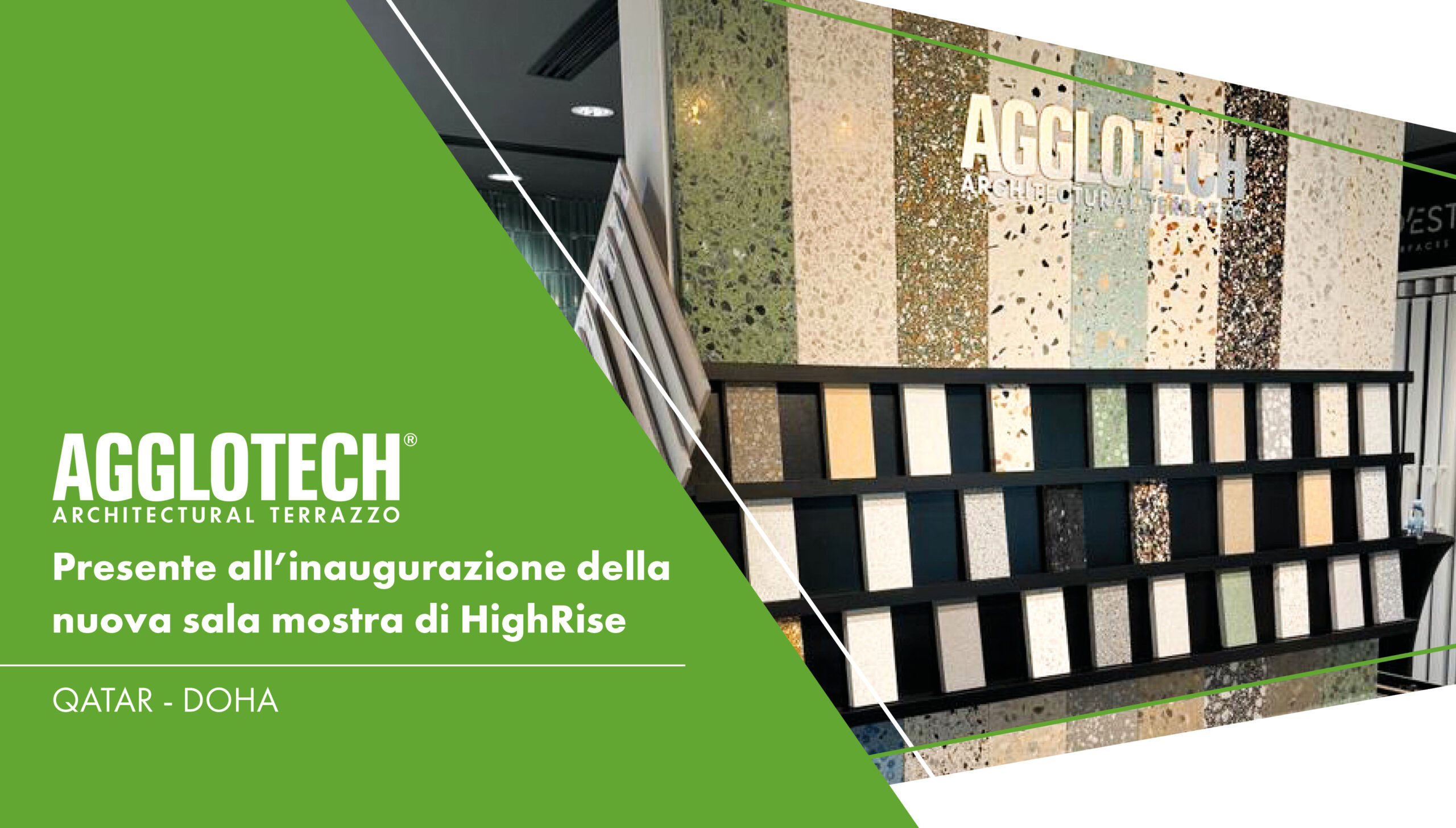 Agglotech invited to the inauguration of the new Highrise showroom in Qatar