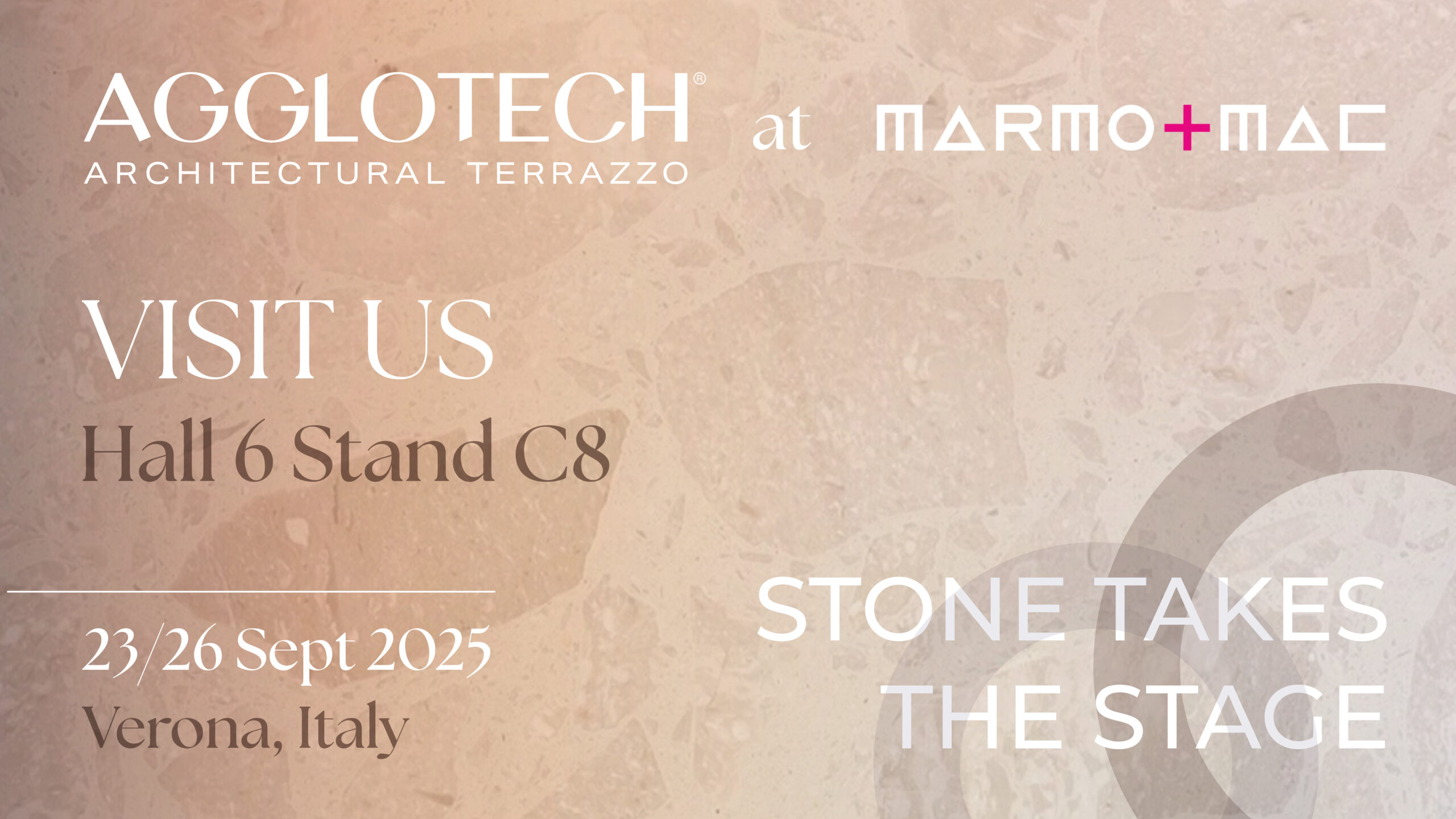 Agglotech brings new beige terrazzo shades to Marmomac 2025